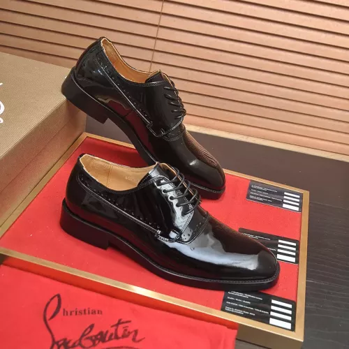 Replica Christian Louboutin Leather Shoes For Men #1381110 $112.00 USD for Wholesale