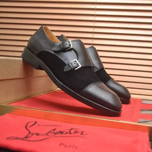Replica Christian Louboutin Leather Shoes For Men #1381113 $112.00 USD for Wholesale