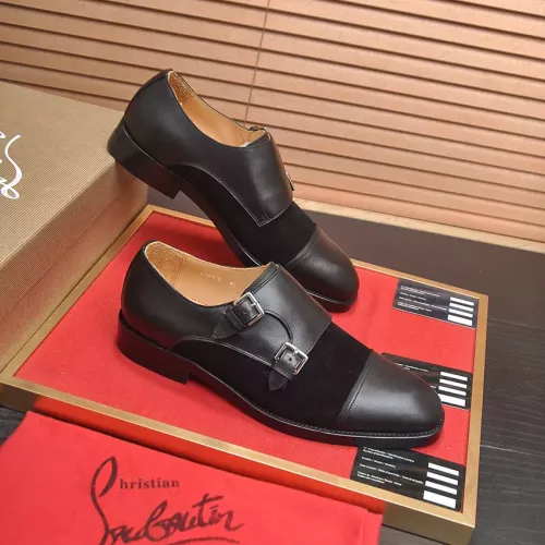 Replica Christian Louboutin Leather Shoes For Men #1381113 $112.00 USD for Wholesale