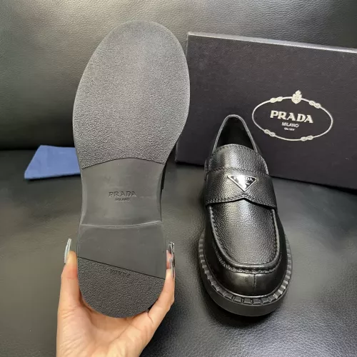 Replica Prada Leather Shoes For Men #1381117 $135.00 USD for Wholesale