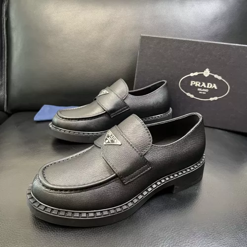 Cheap Prada Leather Shoes For Men #1381118, $$135.00 USD On Prada Leather Shoes