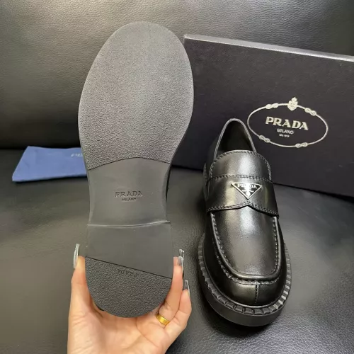 Replica Prada Leather Shoes For Men #1381119 $135.00 USD for Wholesale