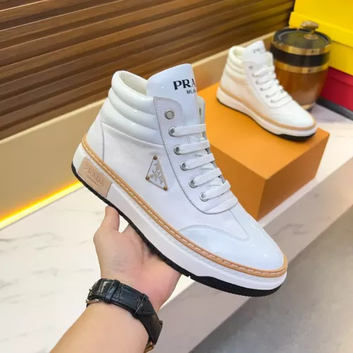 Replica Prada High Top Shoes For Men #1381149 $82.00 USD for Wholesale