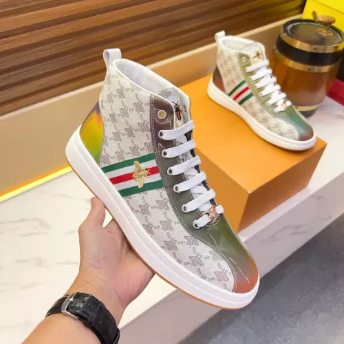 Replica Gucci High Tops Shoes For Men #1381176 $82.00 USD for Wholesale