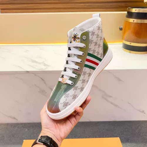 Replica Gucci High Tops Shoes For Men #1381176 $82.00 USD for Wholesale