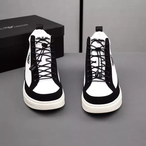 Replica Armani High Tops Shoes For Men #1381271 $85.00 USD for Wholesale