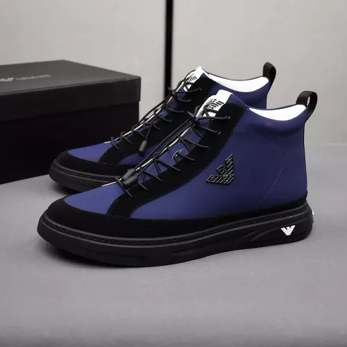Cheap Armani High Tops Shoes For Men #1381272, $$85.00 USD On Armani High Tops Shoes