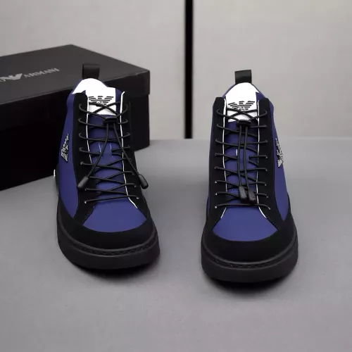 Replica Armani High Tops Shoes For Men #1381272 $85.00 USD for Wholesale