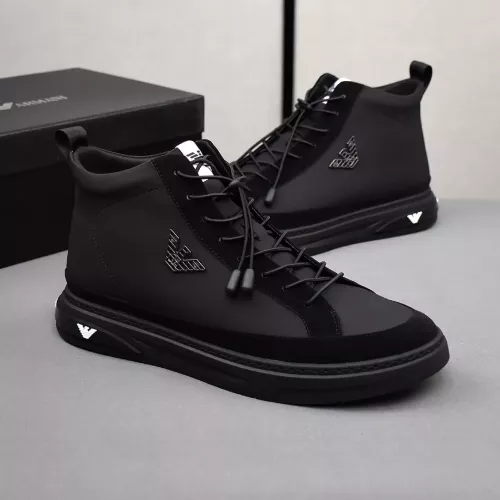 Replica Armani High Tops Shoes For Men #1381273 $85.00 USD for Wholesale
