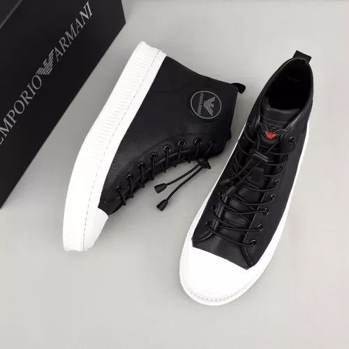 Replica Armani High Tops Shoes For Men #1381274 $88.00 USD for Wholesale
