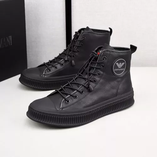 Cheap Armani High Tops Shoes For Men #1381275, $$88.00 USD On Armani High Tops Shoes