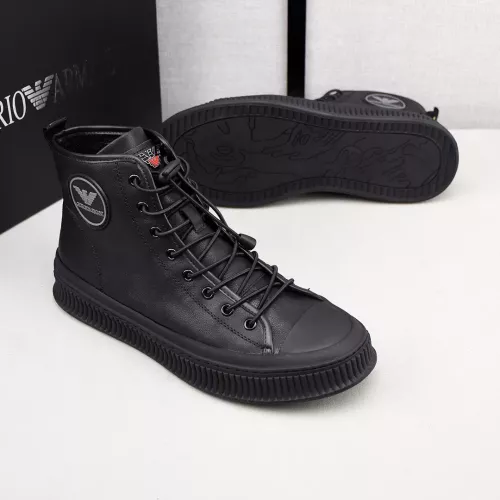 Replica Armani High Tops Shoes For Men #1381275 $88.00 USD for Wholesale