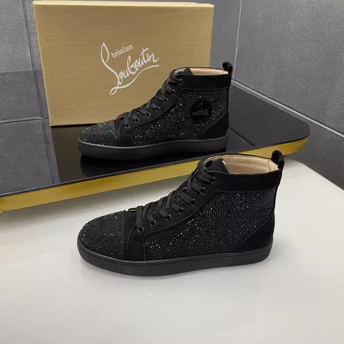 Cheap Christian Louboutin High Top Shoes For Men #1381354, $$92.00 USD On Christian Louboutin High Top Shoes