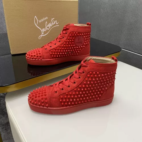 Cheap Christian Louboutin High Top Shoes For Women #1381363, $$92.00 USD On Christian Louboutin High Top Shoes