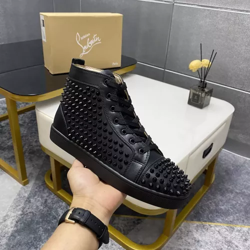 Replica Christian Louboutin High Top Shoes For Men #1381371 $92.00 USD for Wholesale
