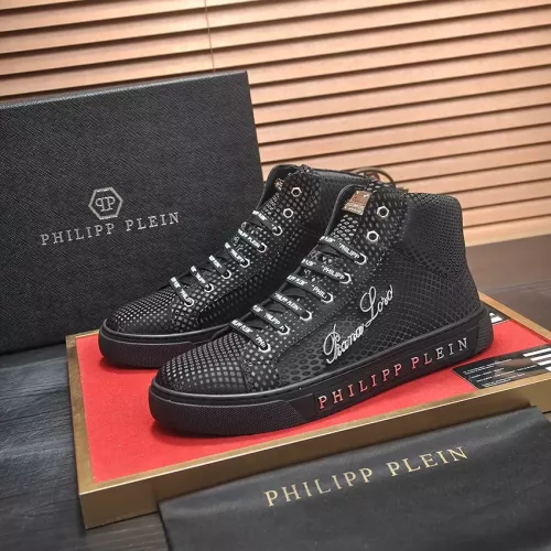 Cheap Philipp Plein PP High Tops Shoes For Men #1381447, $$88.00 USD On Philipp Plein PP High Tops Shoes