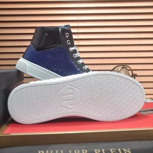 Replica Philipp Plein PP High Tops Shoes For Men #1381449 $88.00 USD for Wholesale
