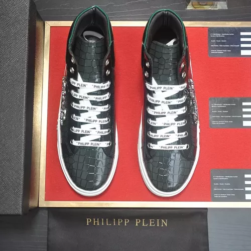 Replica Philipp Plein PP High Tops Shoes For Men #1381450 $88.00 USD for Wholesale