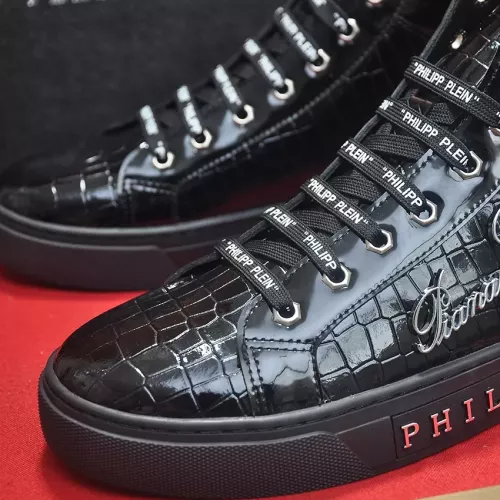 Replica Philipp Plein PP High Tops Shoes For Men #1381451 $88.00 USD for Wholesale
