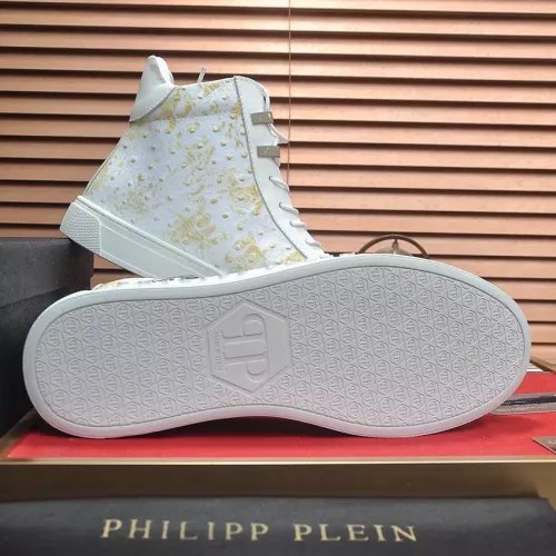 Replica Philipp Plein PP High Tops Shoes For Men #1381452 $92.00 USD for Wholesale