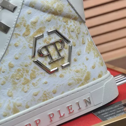 Replica Philipp Plein PP High Tops Shoes For Men #1381452 $92.00 USD for Wholesale