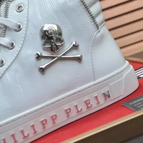 Replica Philipp Plein PP High Tops Shoes For Men #1381457 $92.00 USD for Wholesale