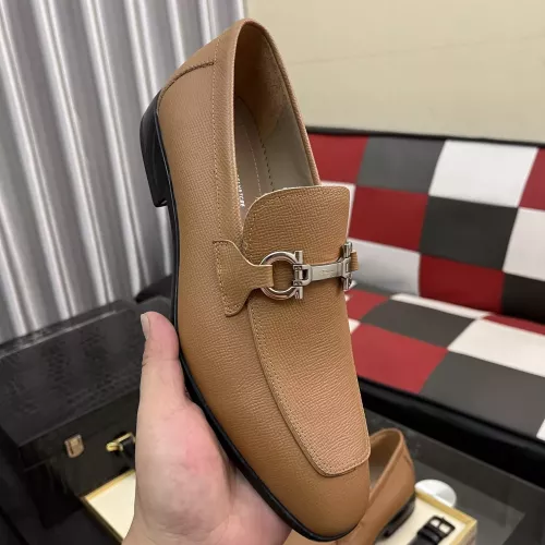 Replica Salvatore Ferragamo Leather Shoes For Men #1381466 $108.00 USD for Wholesale