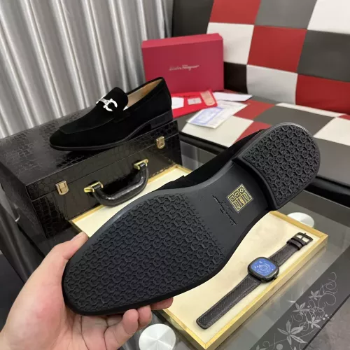 Replica Salvatore Ferragamo Leather Shoes For Men #1381470 $108.00 USD for Wholesale