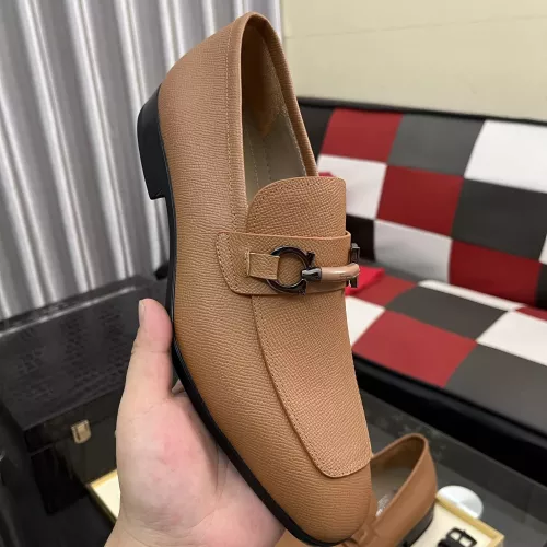 Replica Salvatore Ferragamo Leather Shoes For Men #1381471 $108.00 USD for Wholesale