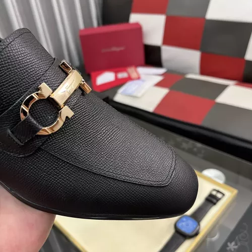 Replica Salvatore Ferragamo Leather Shoes For Men #1381476 $108.00 USD for Wholesale