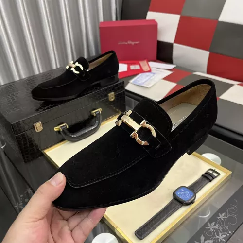 Cheap Salvatore Ferragamo Leather Shoes For Men #1381479, $$108.00 USD On Salvatore Ferragamo Leather Shoes