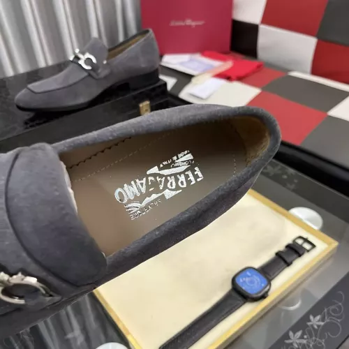 Replica Salvatore Ferragamo Leather Shoes For Men #1381480 $108.00 USD for Wholesale