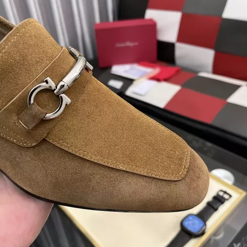 Replica Salvatore Ferragamo Leather Shoes For Men #1381481 $108.00 USD for Wholesale
