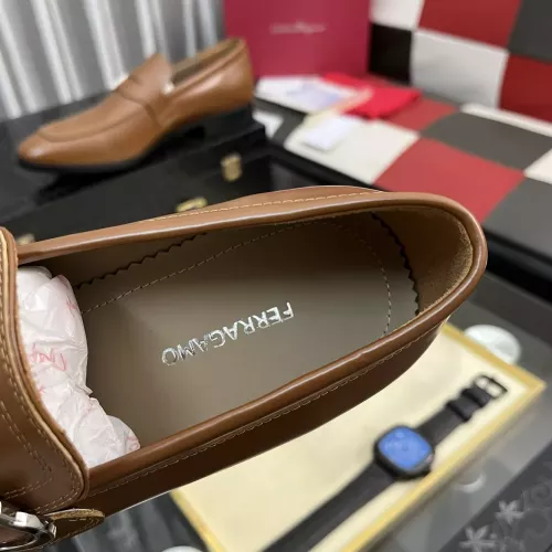 Replica Salvatore Ferragamo Leather Shoes For Men #1381483 $108.00 USD for Wholesale