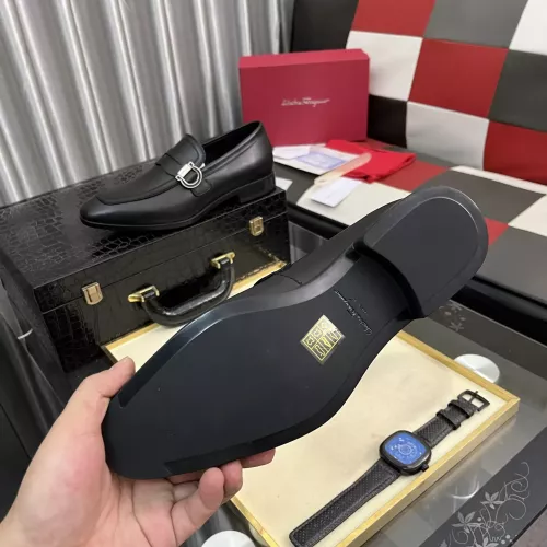 Replica Salvatore Ferragamo Leather Shoes For Men #1381484 $108.00 USD for Wholesale