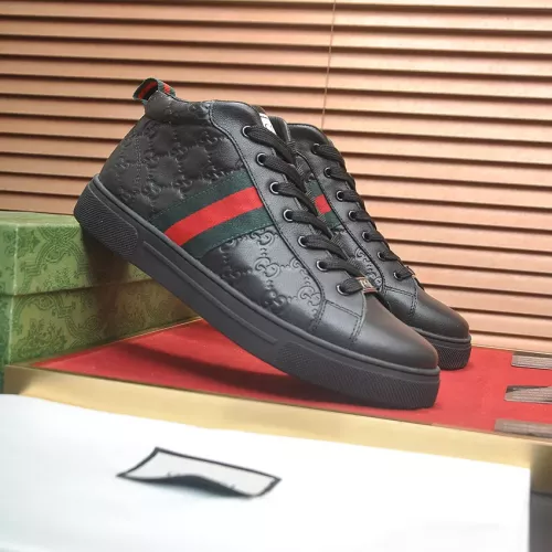Replica Gucci High Tops Shoes For Men #1381605 $92.00 USD for Wholesale