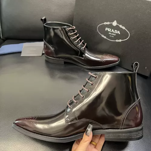 Replica Prada Boots For Men #1381664 $150.00 USD for Wholesale