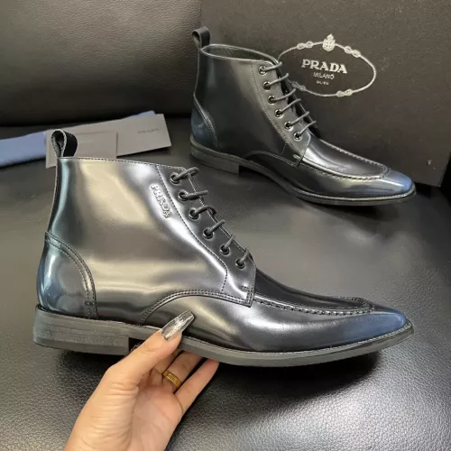 Replica Prada Boots For Men #1381666 $150.00 USD for Wholesale