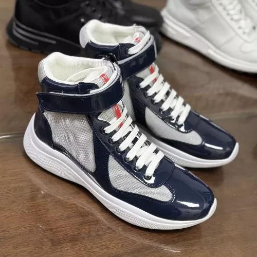 Replica Prada High Top Shoes For Men #1381668 $92.00 USD for Wholesale