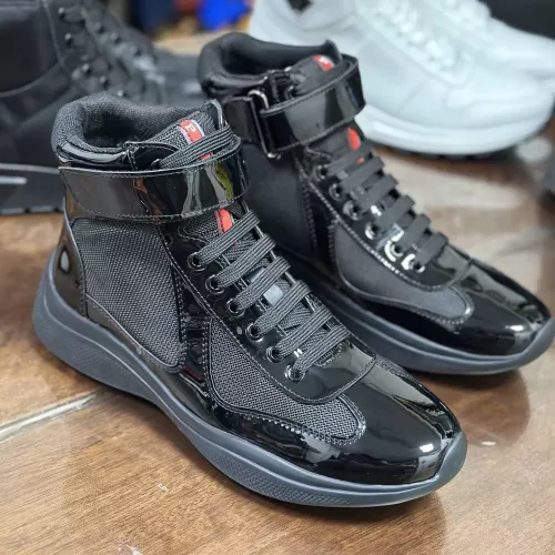 Replica Prada High Top Shoes For Men #1381669 $92.00 USD for Wholesale