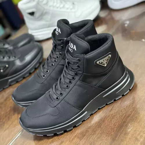 Cheap Prada High Top Shoes For Men #1381670, $$98.00 USD On Prada High Top Shoes