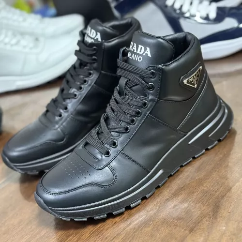 Cheap Prada High Top Shoes For Men #1381671, $$100.00 USD On Prada High Top Shoes