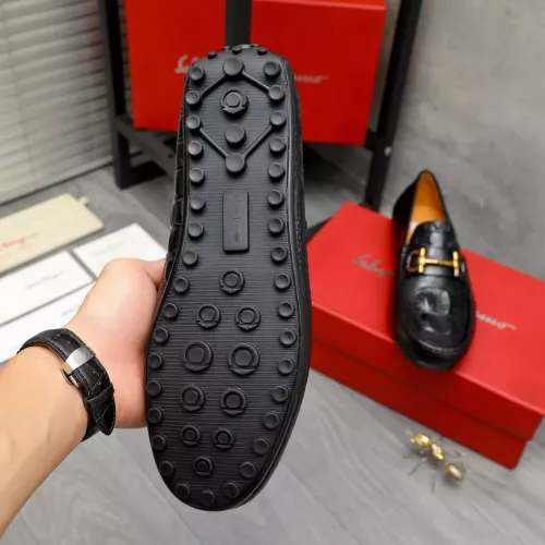 Replica Salvatore Ferragamo Leather Shoes For Men #1381826 $80.00 USD for Wholesale