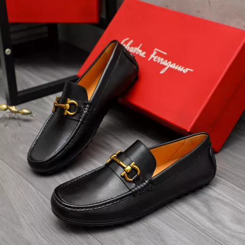 Cheap Salvatore Ferragamo Leather Shoes For Men #1381828, $$80.00 USD On Salvatore Ferragamo Leather Shoes