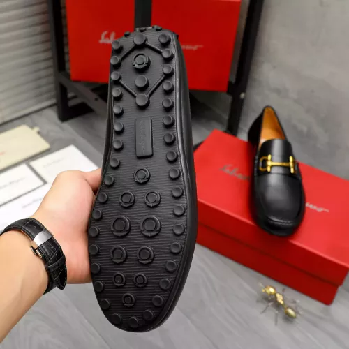 Replica Salvatore Ferragamo Leather Shoes For Men #1381828 $80.00 USD for Wholesale