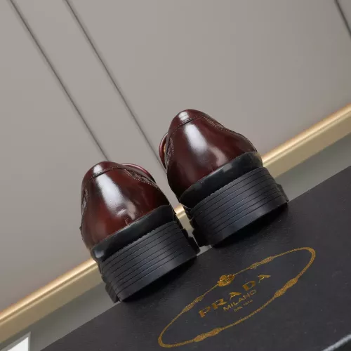 Replica Prada Leather Shoes For Men #1381840 $115.00 USD for Wholesale