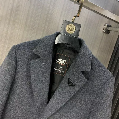 Replica Prada Coat Long Sleeved For Men #1381947 $294.21 USD for Wholesale