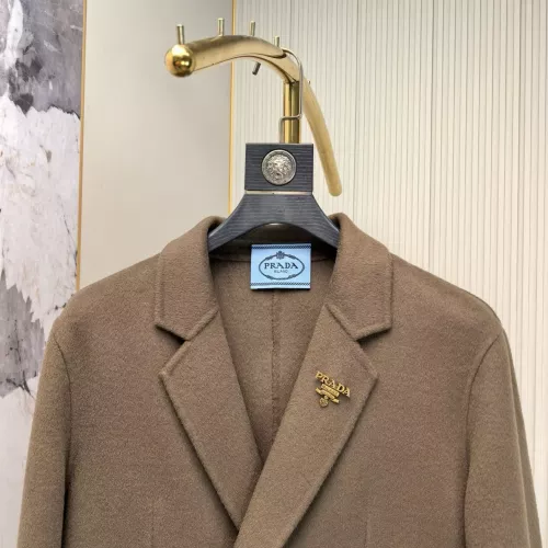 Replica Prada Coat Long Sleeved For Men #1381950 $264.46 USD for Wholesale