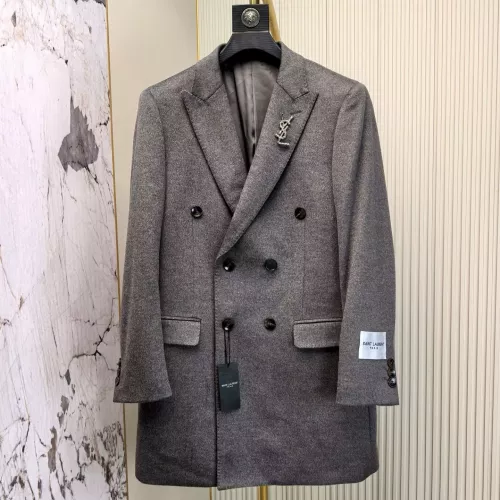 Cheap Yves Saint Laurent YSL Coat Long Sleeved For Men #1381952, $$314.05 USD On Yves Saint Laurent YSL Coat