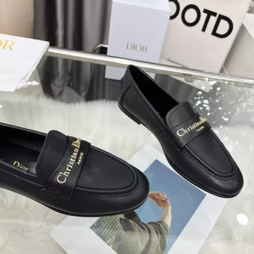 Replica Christian Dior Leather Shoes For Women #1382010 $105.00 USD for Wholesale